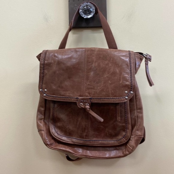 The Sak Ventura brown leather distressed like new backpack - Picture 1 of 8